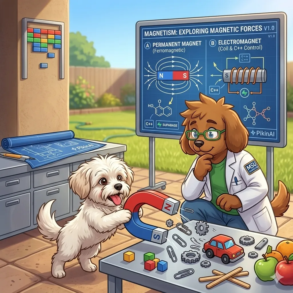 Borbor's Magnet Mischief: Exploring Magnetic Forces